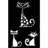 Adhesive Stencil - KI-SIGN - Cat - 12x18 Cm - Repositionable - Multi-supports