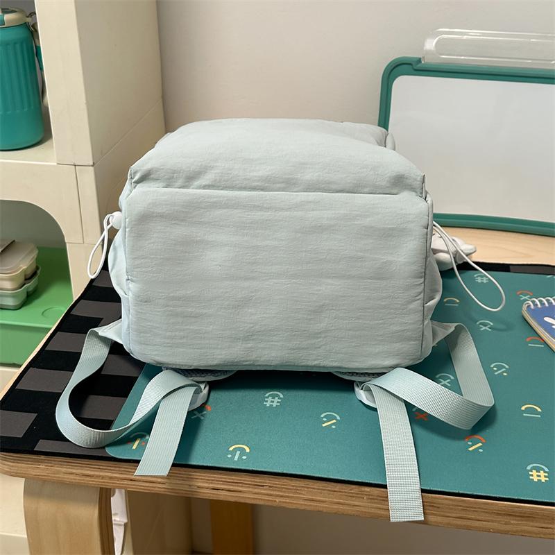 College Style Student Schoolbag Large Capacity Embroidered Backpack