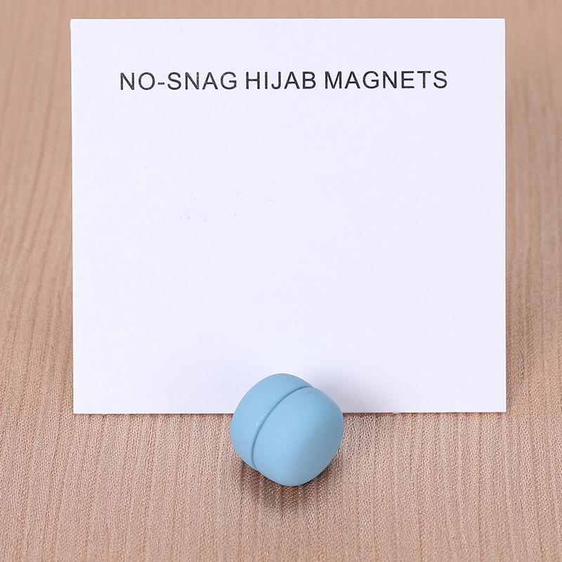 1 Pair Matte Magnet Hijab Pins Magnetic Brooch Headscarf Women Shawl Strong Magnetic Button Headscarf Accessories Mix Color