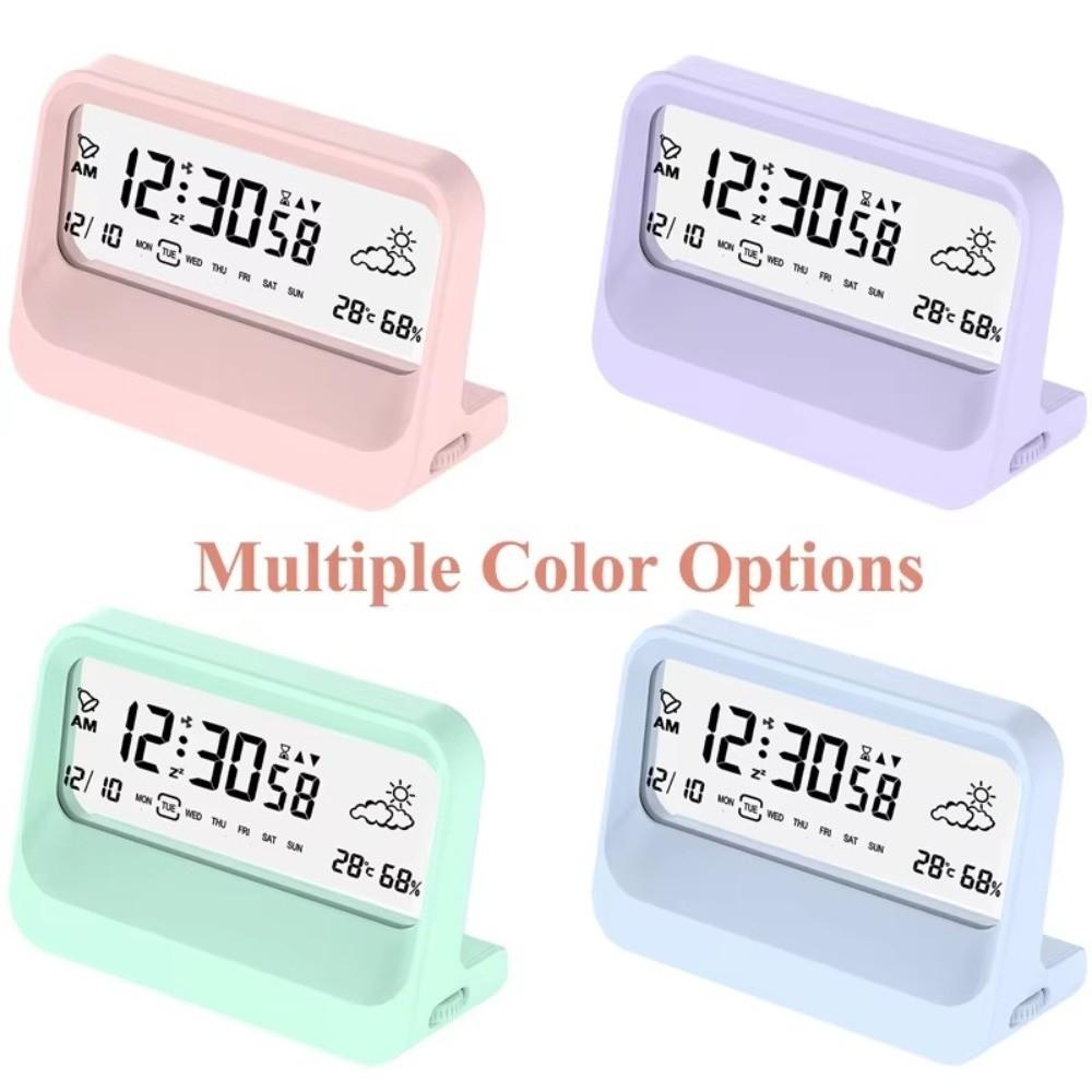 Calendar Function Digital Alarm Clock Humidity Display Snooze Function LCD Display Clock Temperature Display LCD Screen