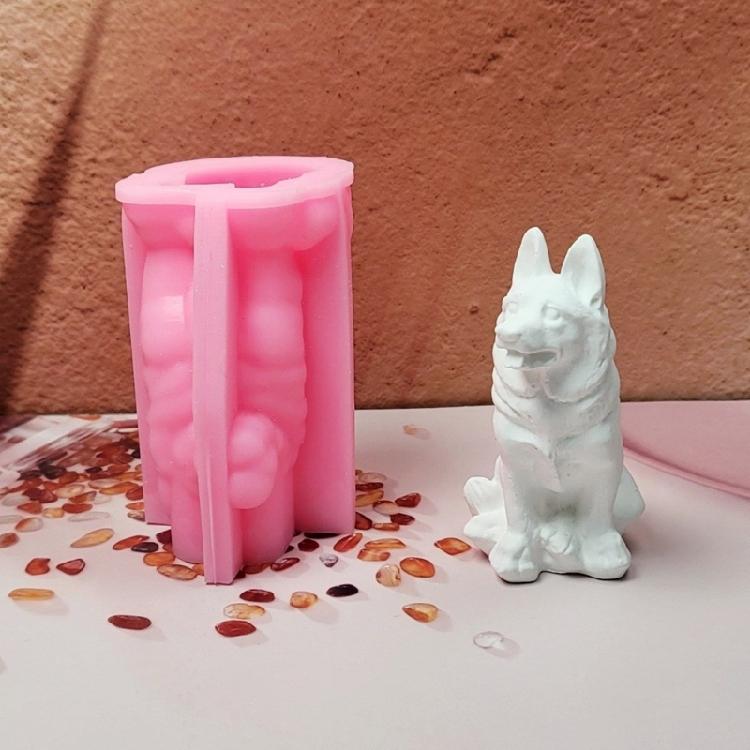 Dog Silicone Candle Molds for Candle Soap Fondant Silicone Molds for Chocolate Cake Baking Cement Clay Silicone Molds