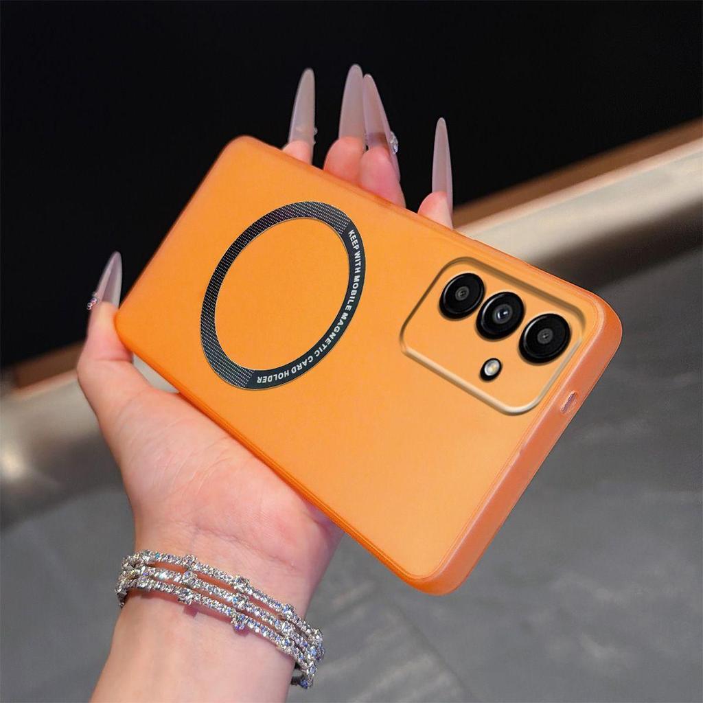 Magnetic Semi‑Transparent Matte Phone Case for Samsung Galaxy A17 4G/5G,A16,A15,A14 LTE,A13 5G,A05s,A04s Soft TPU Shockproof Cover