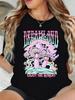 Dreamland Enjoy The Moment Printed TShirt Womens Basics Soft T Shirts Loose ONeck Short Sleeve Tops Summer Comfortable Clothes