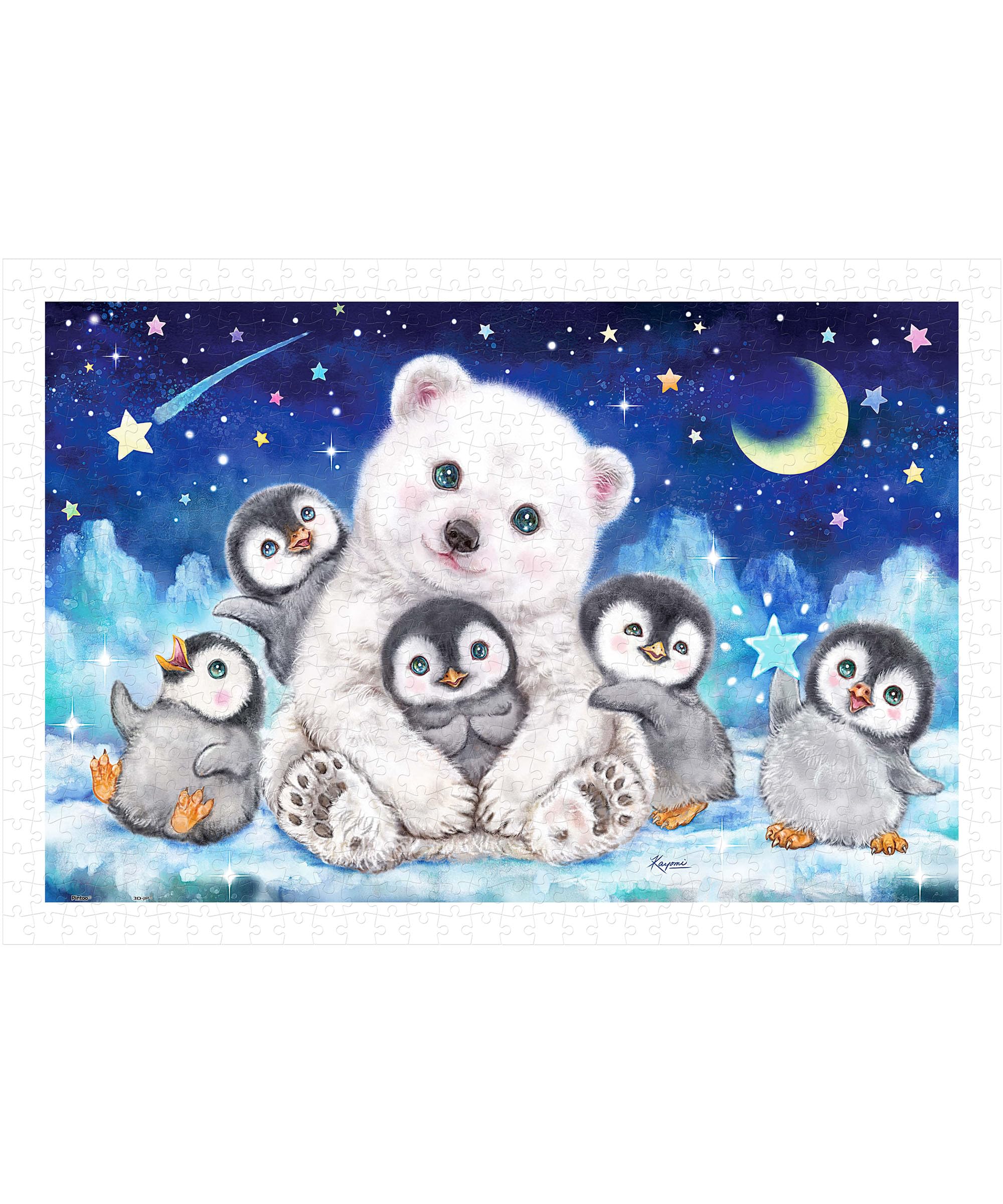 

Pintoo plastic jigsaw puzzle Bear and no clicks into place 600-piece [Kayomi_Polar Penguin] (31x45cm) Adult-level, challenging, fragments, [H3038]