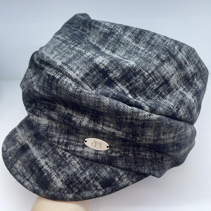 Japoński Literacki Mieszany Kolor Plisowany Beret Chmurka dla Kobiet Jesienno-Zimowy Modny i Wszechstronny Kaszkiet Małego Malarza