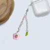 Elegant Acrylic Bead Phone Chain Phone Charm Pendant Portable Keychain Flower and Heart Leaves for Women's Fashion