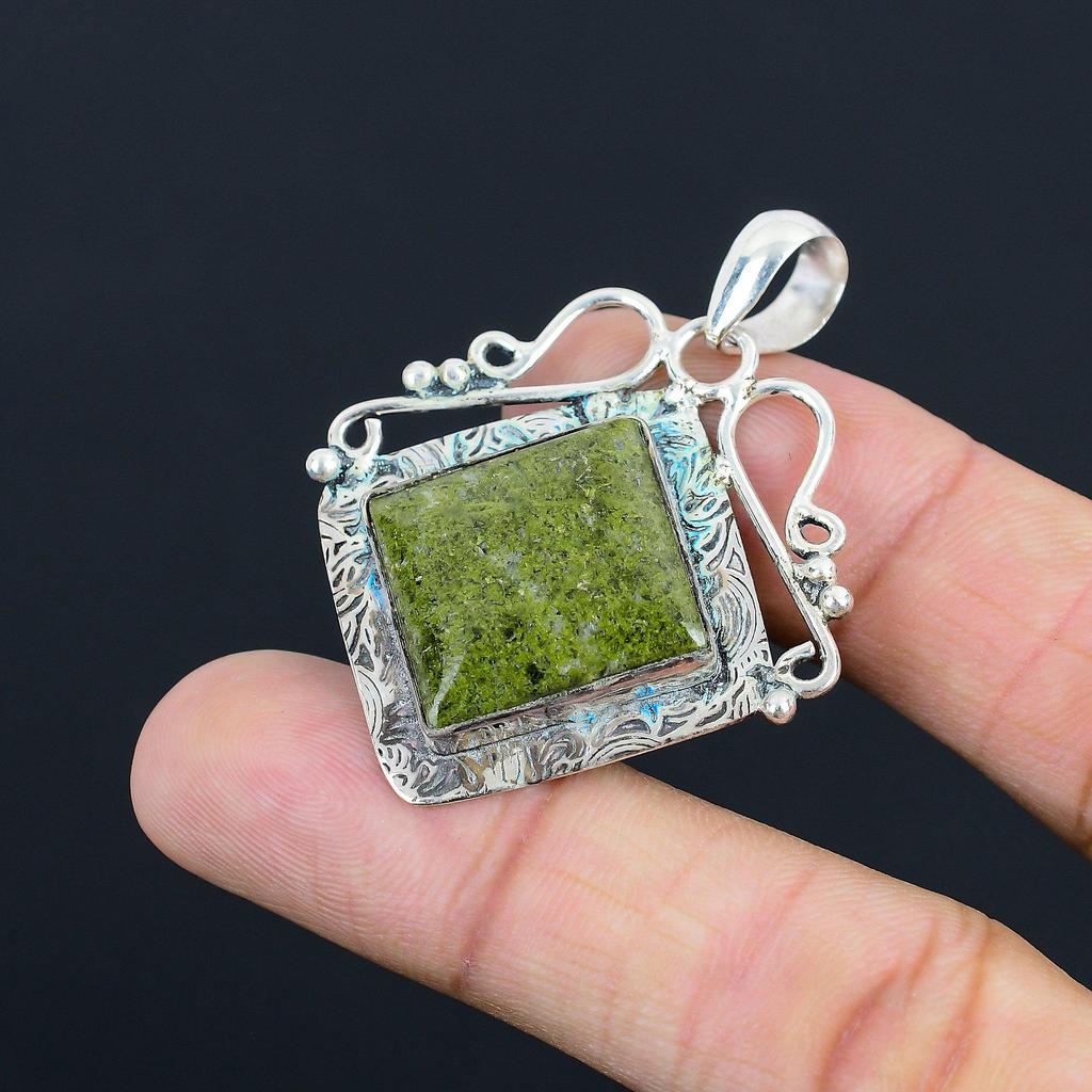Daughters Day Sale 925 Sterling Silver Gogunjula Stone Birthday Pendant Jewelry