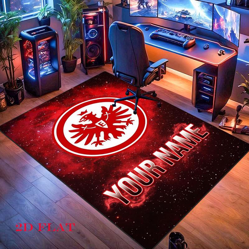 Custom Eintracht Frankfurt Carpet Rug for Living Room Bedroom Home Sofa Decoration,Kids play Nonslip Floor Mat