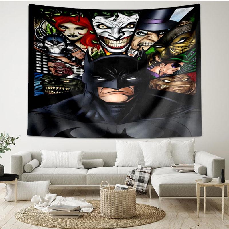 Superheroes Print Tapestry - Portable Wall Decor Cloth, for Home, Dorm, Travel, Bedroom, Living Room - Ideal Birthday Housewarming Gift