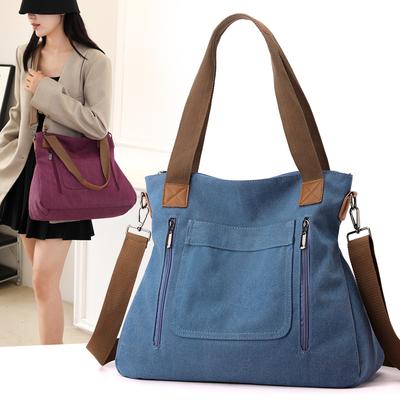Shoulder Bag Women's Handbag Crossbody Bag Large Capacity Canvas Tote Bag