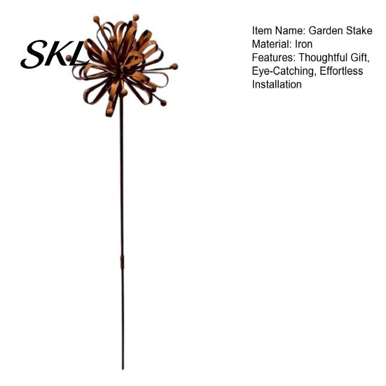 Rust Resistant Yard Ornaments Iron Garden Stake Decor, Metal Outdoor Ornament with Rustproof Coating, Weatherproof Stakes Easy Ground Insert for Patio