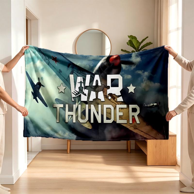 War Thunder (14) Flannel blanket a soft accent for the bedroom and living room and a cozy home gift