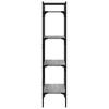 4 Shelf Bookshelf Grey Sonoma 56 x 31.5 x 138.5 cm Engineered Wood