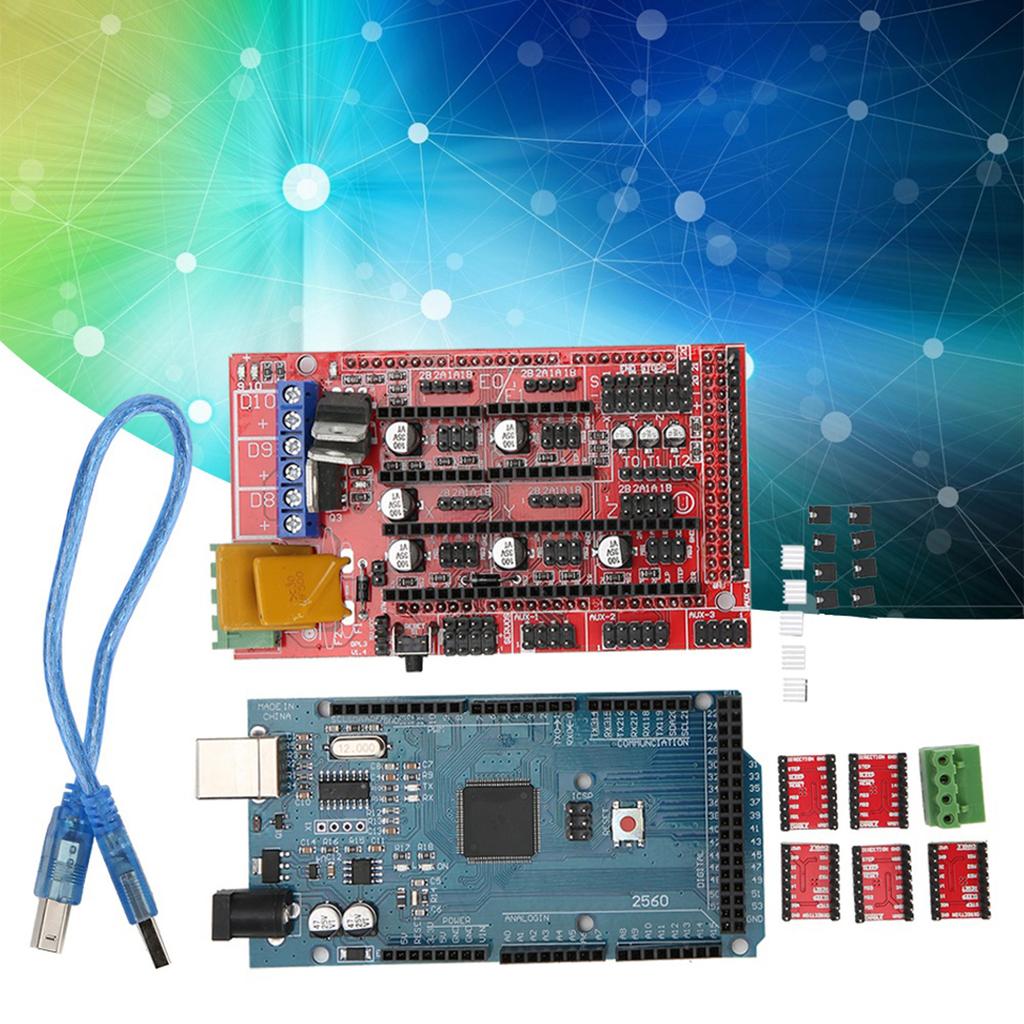 3D-Drucker-Set für Mega 2560 R3 A4988 Schrittmotortreiber-Modul Leiterplatte