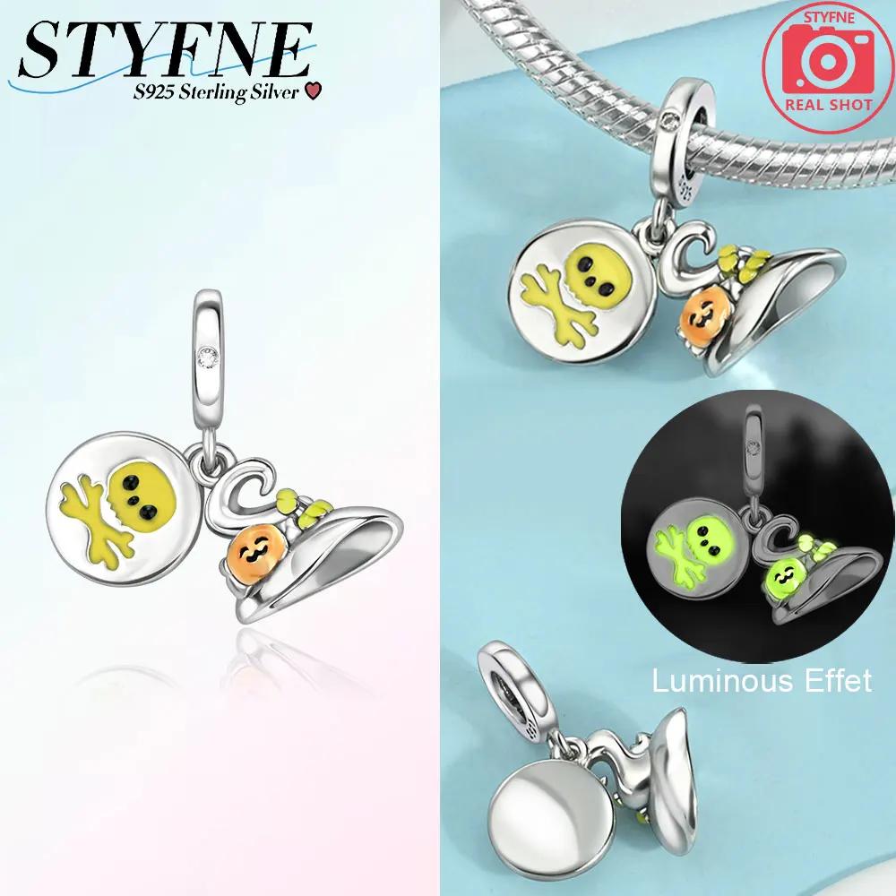 Copper Halloween Skull Bat Pumpkin Boutique Pendant Fit Original Bracelet Charm Beads Necklace Diy Female Jewelry