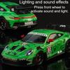 1:Scala 24 911 Gt3 Rs Panamera Modello di Auto Giocattolo Metallo Pressofuso Auto Sportive Porte Apribili Musica Luce Modelli Ornamenti per Soggiorno