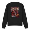 Deadpool Unisex Adult Character Montage Sweatshirt