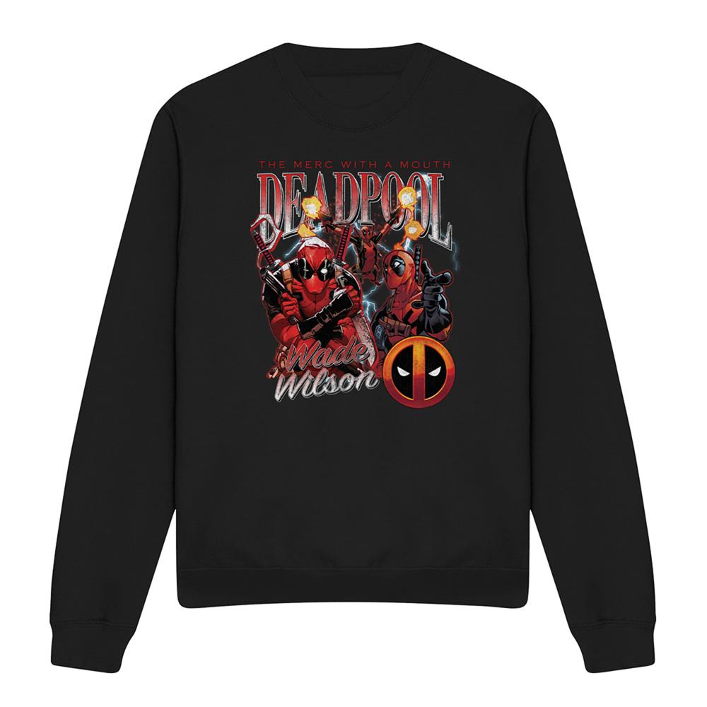 Deadpool Unisex Adult Character Montage Sweatshirt
