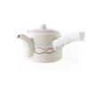 Hasami Ware CtoC JAPAN Smart Wave Teapot with Tea W18 X X H9 430 Cc Strainer, D14.2 Cm,