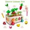 Colorful Wooden Educational Toy Set for Boys Girls Boosts Fine Motor Skills with Fun Farm Orchard Puzzle Games, Enhances Focus  Shape Recognition,