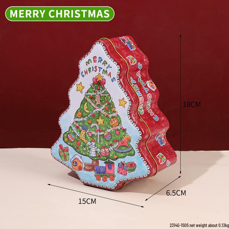 Creative Christmas Tinplate Gift & Cookie Box - Holiday & Wedding Candy Packaging
