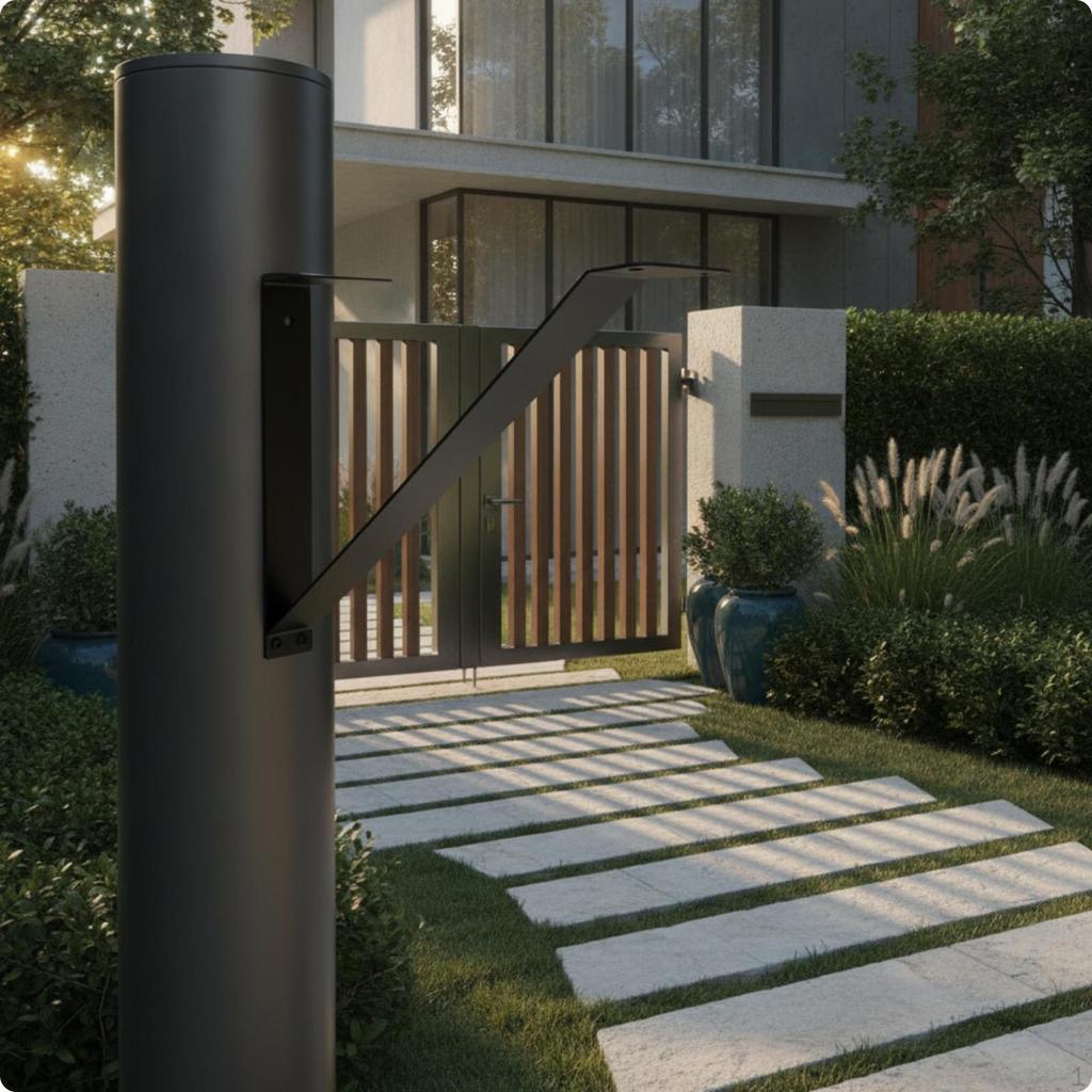 Mailbox Mounting Bracket Angled Post Mount Metal for Homeowners, Curbside, Driveway