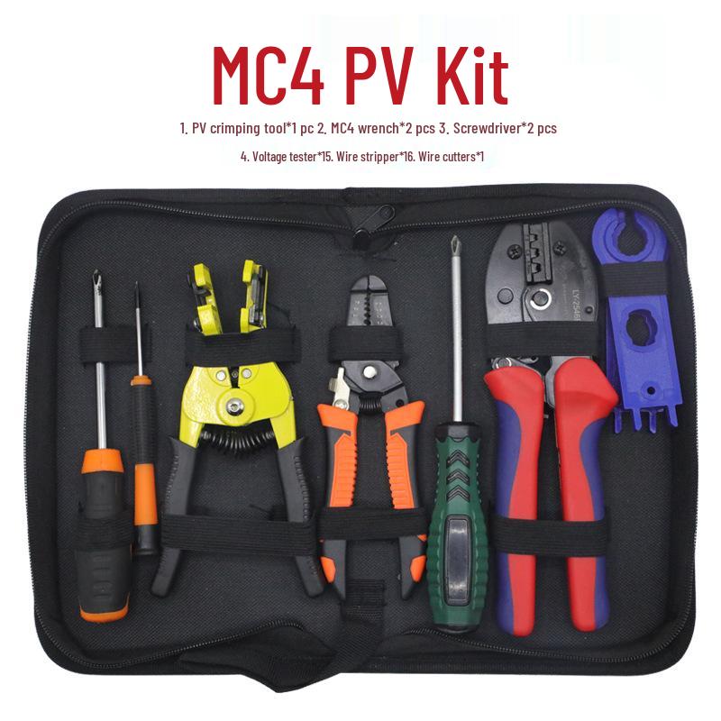 LY-2546B MC4 Solar Connector Crimping Tool Kit with Terminal Wrench