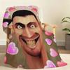 Funny Cool S Skibidi T Toilet Anime TV Blanket Soft Throw Blanket for Home Bedroom Bed Sofa Picnic Travel Office RestBlanketGift