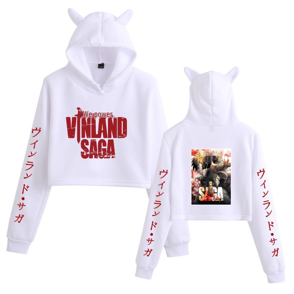 VINLAND SAGA: Thorfinn Women's Cat Ear Cropped Hoodie