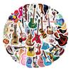55 Cartoon Musical Instrument Guitar Stickers for Planner, Water Bottle, Laptop – Waterproof Decorative Stickers