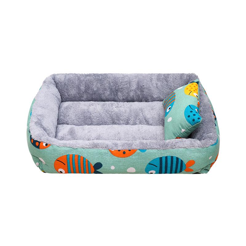 Four Seasons Universal Thickened Pet Bed for Cats & Dogs - Small, Medium, Large