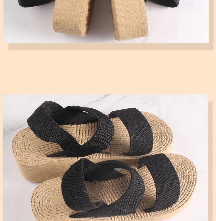New Roman EVA Thick-Soled Lightweight Women's Closed-Toe Outdoor Sandals for Students - Height-Increasing and Comfortable
