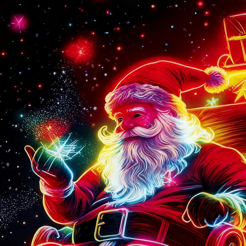 Santa Kryt na vchodové dveře 3x6 stop UV Fluorescenční Vánoční dekorace Dekorace na verandu Pozadí Banner Pro Garáž Verandu Vchod Venkovní
