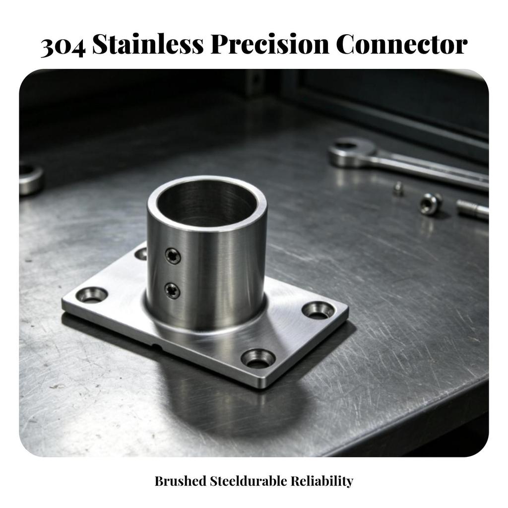 Handrail Connector Fitting Satin Finish Hardware Outdoor for Builders, DIYers