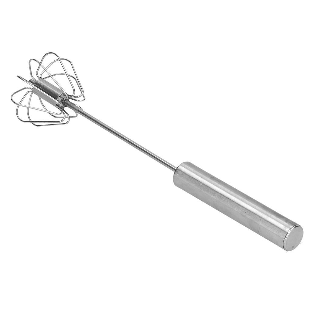 Egg Beater SemiAutomatic Stainless Steel Small Egg Whisk Hand Mixer for Kitchen Use(12in )