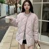Down cotton-padded clothes for women's winter new padded jackets thickened small rhombus cotton-padded jackets lazy wind