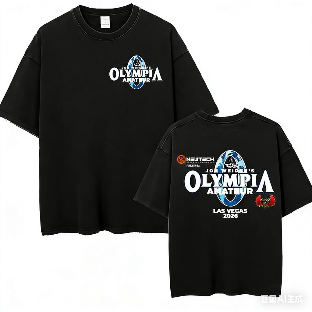2026 Olympia Gym Unisexs Vintage Graphic T Shirt Unisex Summer Fashion ONeck Short Sleeve Tshirt Casual Sports Cotton Tee Top