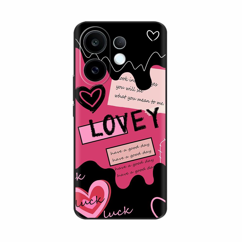 Coque en Silicone Pour Vivo S30 VivoS30 Funda Chat Fleur Rose Panda Mignon Dessin Animé Peint Coque Anti-Choc Pare-chocs Étui de Téléphone Portable
