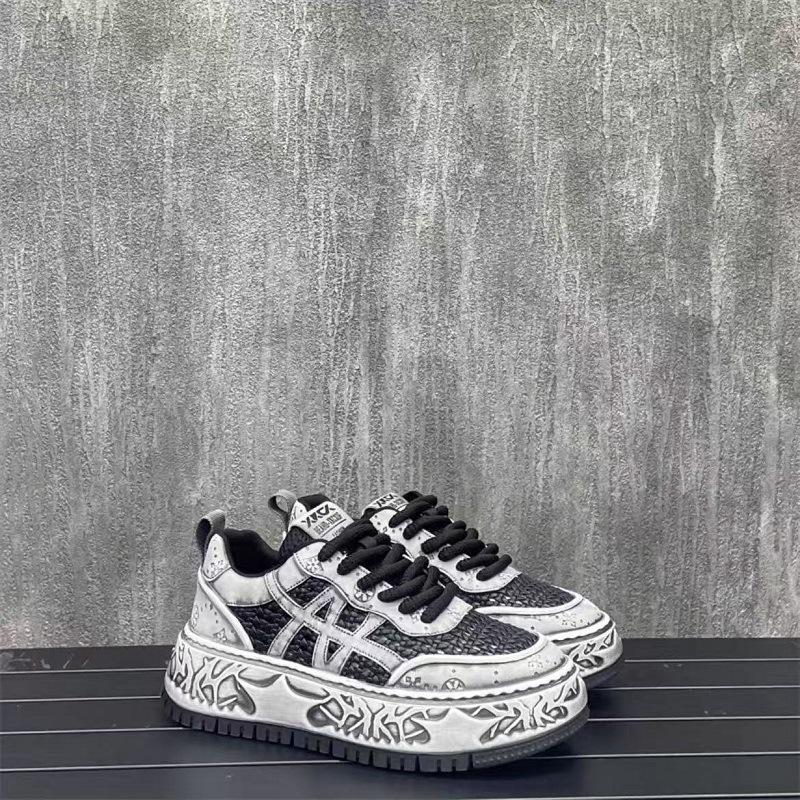 

Little white shoes men s new drop plastic woven mesh breathable casual shoes old polished board shoes trendy sports shoes 39