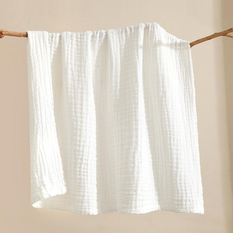 Six Layer Plain Gauze Bath Towel Newborn Bubble Cotton Swaddle Blanket Baby Autumn Winter Swaddle Quilt