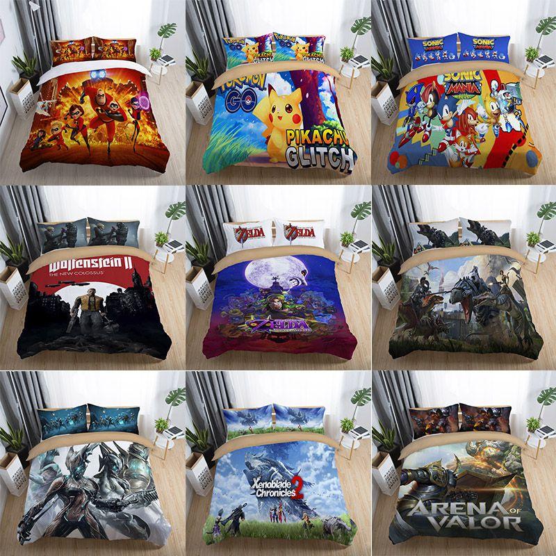 Premium 3d The Legend Of Zelda Duvet Cover Comforter Set For Kids Featuring Classic Design