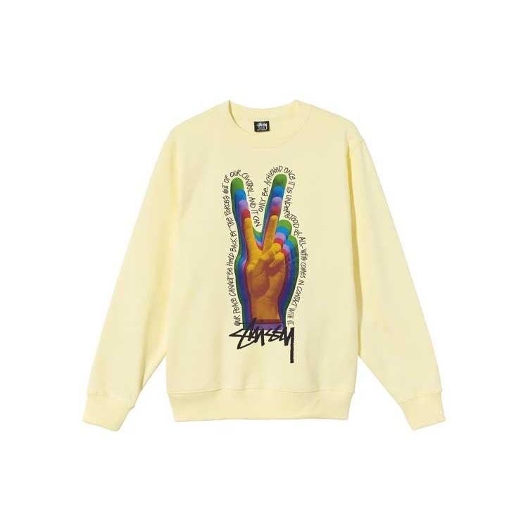 Stussy Peace Sign Crew Unisex 1914662