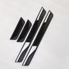 4PCS Plastic Stainless Steel Car Accessories Auto Door Sill Pedal Welcome Scuff Plate Cover