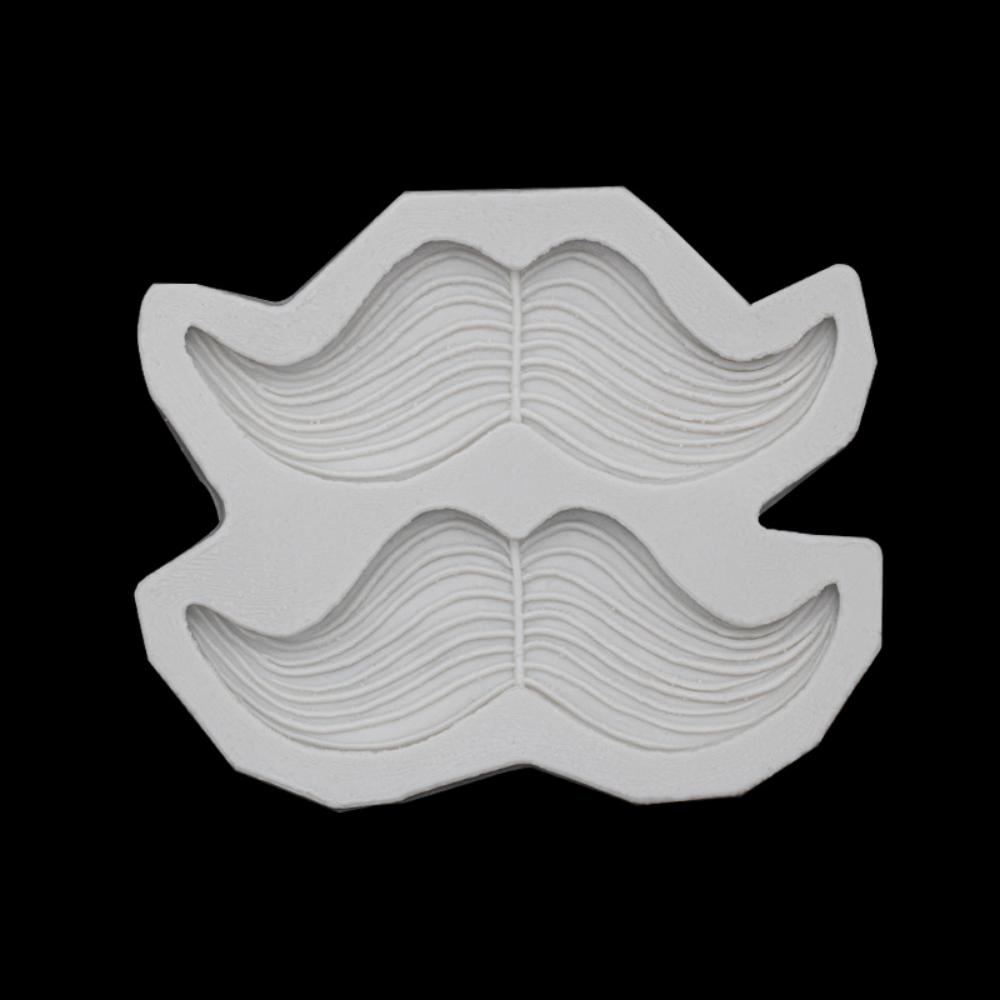 Size Beard Silicone Mold Eight-figure Beard Chocolate Fondant Wedding Banquet Gentleman Modeling Baking Decoration Mold