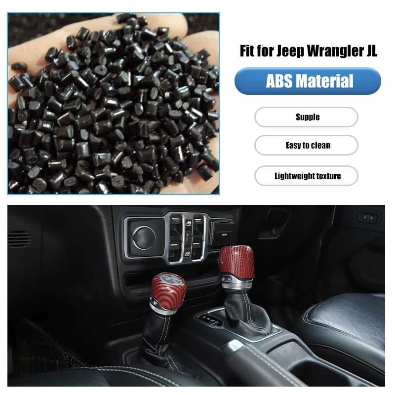 Car 4WD Gear Head Decoration Cover Stickers For Jeep Wrangler JL for JT Gladiator 2018 Up ABS Interior Accessories