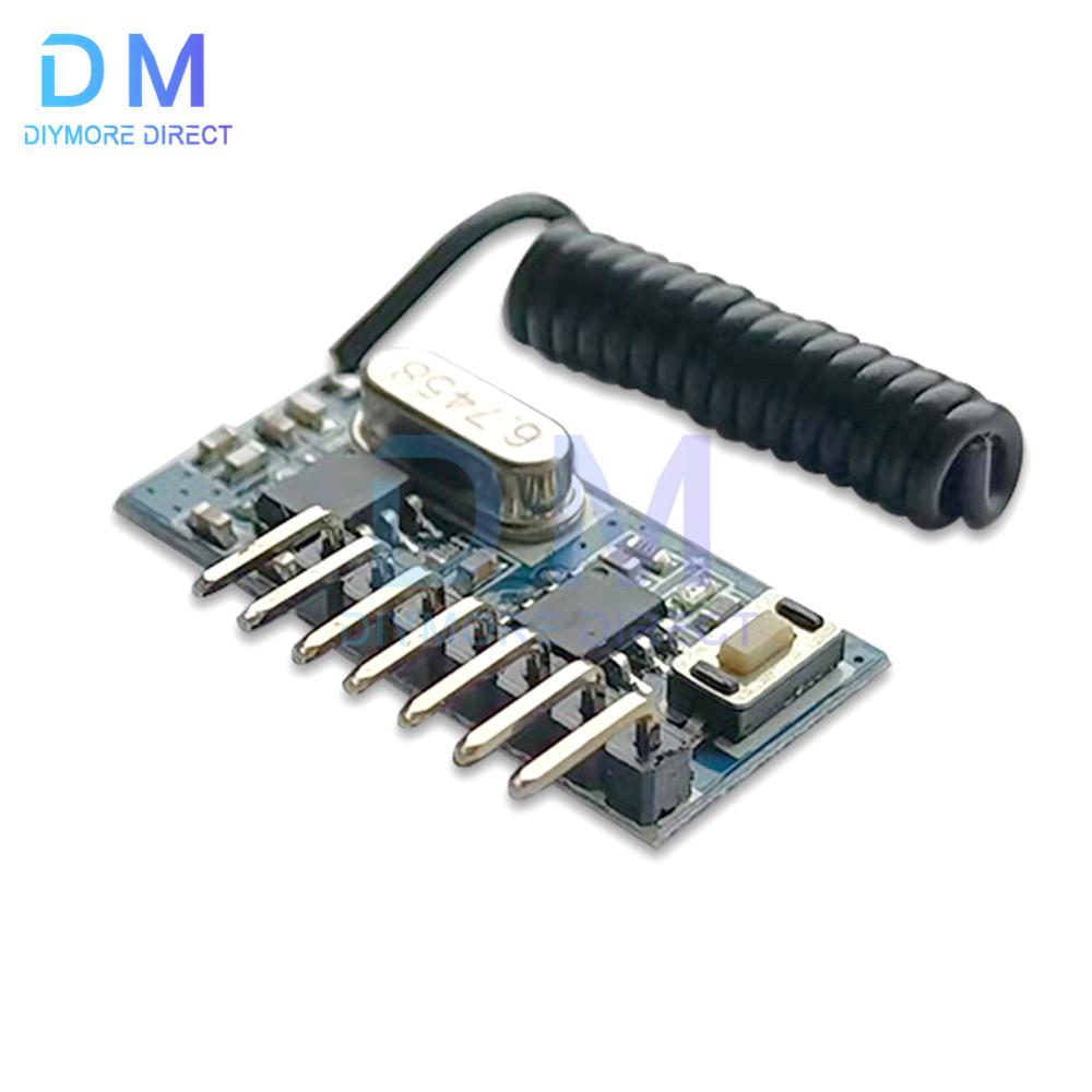 315/433mhz RF Receiver Learning Code Decoder Module 315/433 Mhz Wireless 4 CH Output For Remote Controls Encoding