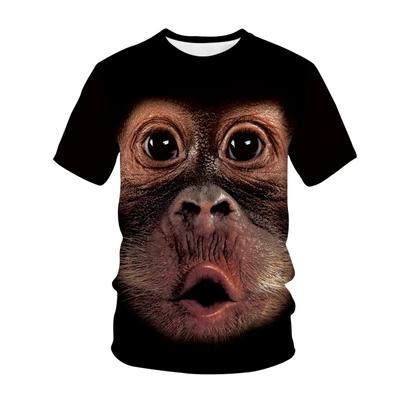 Maglietta Grafica Scimmia Gorilla Divertente Stampa 3D Streetwear Tee Uomo Donna Moda Top Maglietta Hip Hop Bambini Ragazzi Abbigliamento Kawaii y2k