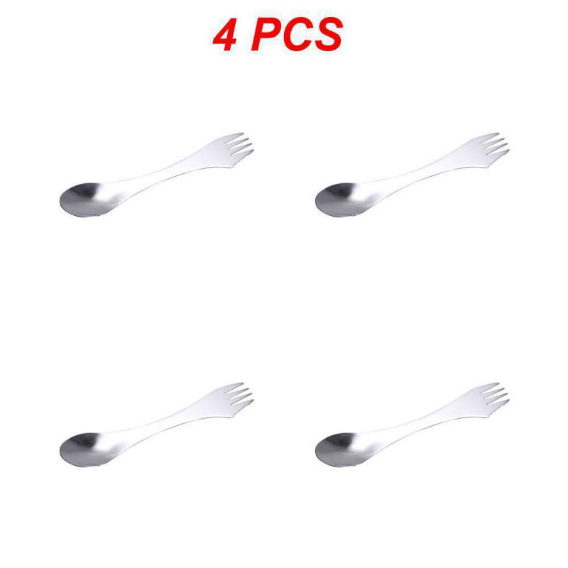 Tableware Portable Fork Spoon Stainless Steel New Kitchen Accessories Western Food Tableware Spoon And Fork Integrated Tableware
