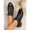 Fashion Size 36-43 Women Thick Heels Brogues Oxford Shoes Woman Round Toe Ladies Platform Oxfords Shoes New Ladies Office Pumps Brogues