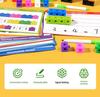 Montessori Educational Building Blocks for Kids: Enhance Spatial Thinking and Intellectual Development with Durable Plastic Toys.